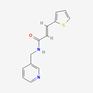 molecular formula C13H12N2OS B5854105 N-(3-pyridinylmethyl)-3-(2-thienyl)acrylamide 