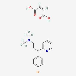 molecular formula C20H23BrN2O4 B585412 Brompheniramine-d6 Maleate CAS No. 1346606-73-2