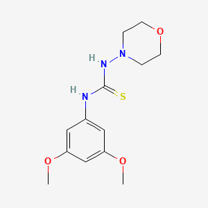 molecular formula C13H19N3O3S B5854128 N-(3,5-dimethoxyphenyl)-N'-4-morpholinylthiourea 