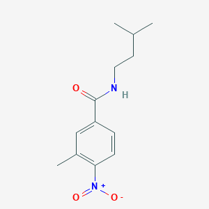 molecular formula C13H18N2O3 B5854149 3-methyl-N-(3-methylbutyl)-4-nitrobenzamide 
