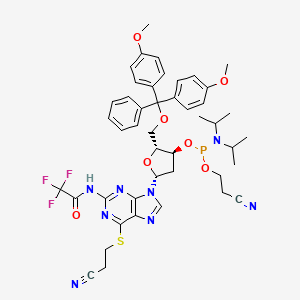 molecular formula C45H50F3N8O7PS B585417 6-硫代-DG cep CAS No. 146691-59-0