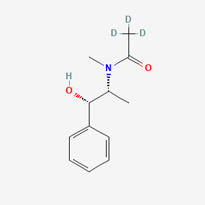 molecular formula C12H17NO2 B585419 rac N-(Acetyl-d3) Ephedrine CAS No. 1346604-10-1