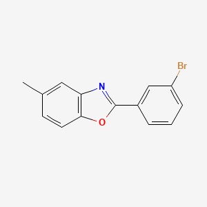 molecular formula C14H10BrNO B5854212 2-(3-bromophenyl)-5-methyl-1,3-benzoxazole CAS No. 61712-42-3