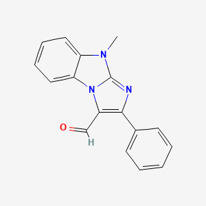 9-methyl-2-phenyl-9H-imidazo[1,2-a]benzimidazole-3-carbaldehyde
