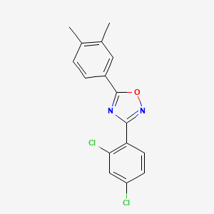 molecular formula C16H12Cl2N2O B5854239 3-(2,4-dichlorophenyl)-5-(3,4-dimethylphenyl)-1,2,4-oxadiazole 