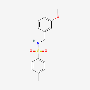 molecular formula C15H17NO3S B5854245 N-(3-甲氧基苄基)-4-甲基苯磺酰胺 