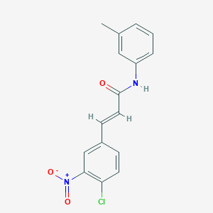molecular formula C16H13ClN2O3 B5854268 3-(4-chloro-3-nitrophenyl)-N-(3-methylphenyl)acrylamide 