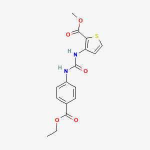 molecular formula C16H16N2O5S B5854270 methyl 3-[({[4-(ethoxycarbonyl)phenyl]amino}carbonyl)amino]-2-thiophenecarboxylate 
