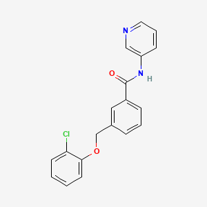 molecular formula C19H15ClN2O2 B5854290 3-[(2-chlorophenoxy)methyl]-N-3-pyridinylbenzamide 