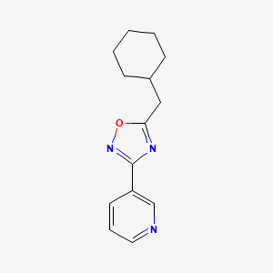 molecular formula C14H17N3O B5854302 3-[5-(cyclohexylmethyl)-1,2,4-oxadiazol-3-yl]pyridine 