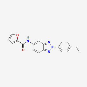 molecular formula C19H16N4O2 B5854319 N-[2-(4-ethylphenyl)-2H-1,2,3-benzotriazol-5-yl]-2-furamide 