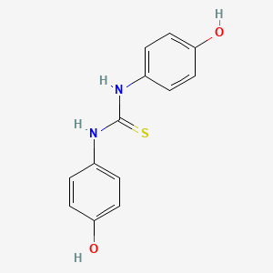 molecular formula C13H12N2O2S B5854336 N,N'-bis(4-hydroxyphenyl)thiourea CAS No. 1473-33-2