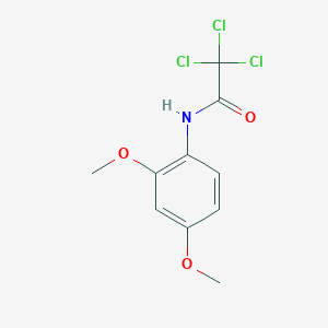 molecular formula C10H10Cl3NO3 B5854350 2,2,2-trichloro-N-(2,4-dimethoxyphenyl)acetamide 