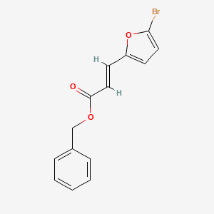 molecular formula C14H11BrO3 B5854372 benzyl 3-(5-bromo-2-furyl)acrylate 