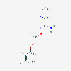 molecular formula C16H17N3O3 B5854435 N'-{[2-(2,3-dimethylphenoxy)acetyl]oxy}-2-pyridinecarboximidamide 