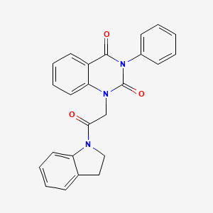 molecular formula C24H19N3O3 B5854464 1-[2-(2,3-dihydro-1H-indol-1-yl)-2-oxoethyl]-3-phenyl-2,4(1H,3H)-quinazolinedione 