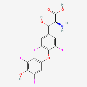molecular formula C15H11I4NO5 B585447 β-羟基甲状腺素 CAS No. 107849-54-7