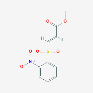 molecular formula C10H9NO6S B5854473 methyl 3-[(2-nitrophenyl)sulfonyl]acrylate 