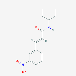 molecular formula C14H18N2O3 B5854505 N-(1-ethylpropyl)-3-(3-nitrophenyl)acrylamide 