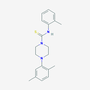 molecular formula C20H25N3S B5854508 4-(2,5-dimethylphenyl)-N-(2-methylphenyl)-1-piperazinecarbothioamide 