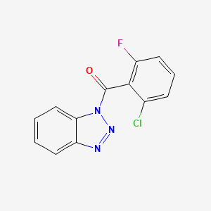 molecular formula C13H7ClFN3O B5854512 1-(2-chloro-6-fluorobenzoyl)-1H-1,2,3-benzotriazole 