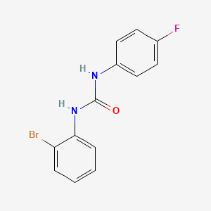 molecular formula C13H10BrFN2O B5854543 N-(2-bromophenyl)-N'-(4-fluorophenyl)urea 