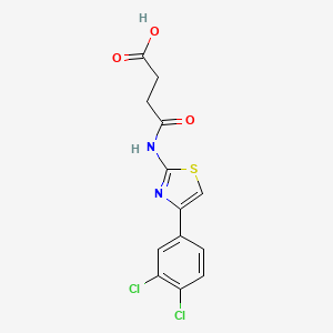 4-{[4-(3,4-dichlorophenyl)-1,3-thiazol-2-yl]amino}-4-oxobutanoic acid