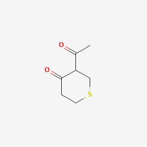 molecular formula C7H10O2S B585456 3-acetyldihydro-2H-thiopyran-4(3H)-one CAS No. 144535-06-8