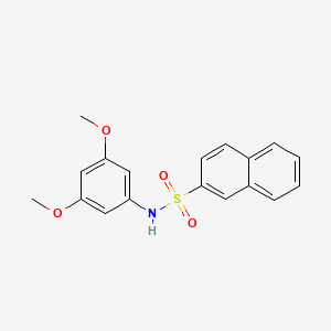 molecular formula C18H17NO4S B5854565 N-(3,5-dimethoxyphenyl)-2-naphthalenesulfonamide 