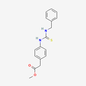 methyl (4-{[(benzylamino)carbonothioyl]amino}phenyl)acetate