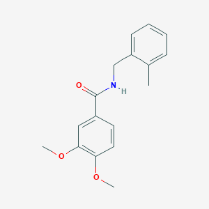 molecular formula C17H19NO3 B5854590 3,4-dimethoxy-N-(2-methylbenzyl)benzamide CAS No. 331638-67-6