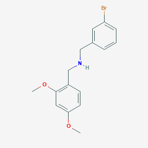 molecular formula C16H18BrNO2 B5854595 (3-bromobenzyl)(2,4-dimethoxybenzyl)amine 
