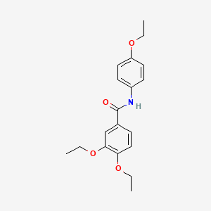 molecular formula C19H23NO4 B5854625 3,4-diethoxy-N-(4-ethoxyphenyl)benzamide 