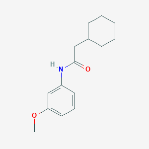 molecular formula C15H21NO2 B5854645 2-cyclohexyl-N-(3-methoxyphenyl)acetamide 