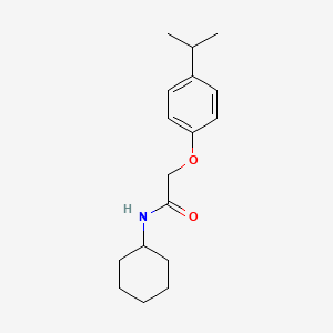 molecular formula C17H25NO2 B5854659 N-cyclohexyl-2-(4-isopropylphenoxy)acetamide 