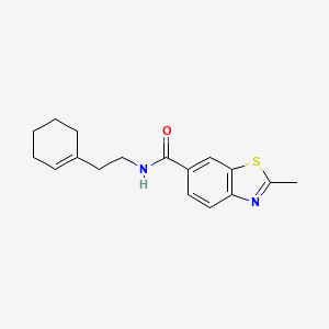 molecular formula C17H20N2OS B5854696 N-[2-(1-cyclohexen-1-yl)ethyl]-2-methyl-1,3-benzothiazole-6-carboxamide 
