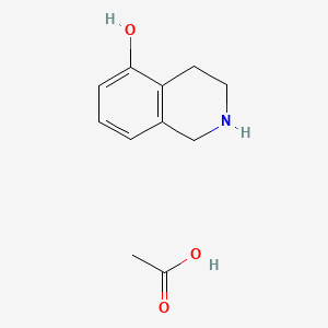 molecular formula C11H15NO3 B585470 1,2,3,4-四氢-5-异喹啉醇乙酸酯 CAS No. 164653-60-5
