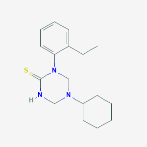 5-cyclohexyl-1-(2-ethylphenyl)-1,3,5-triazinane-2-thione