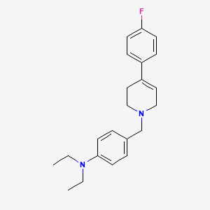 molecular formula C22H27FN2 B5854712 N,N-diethyl-4-{[4-(4-fluorophenyl)-3,6-dihydro-1(2H)-pyridinyl]methyl}aniline 