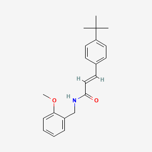 molecular formula C21H25NO2 B5854714 3-(4-tert-butylphenyl)-N-(2-methoxybenzyl)acrylamide 