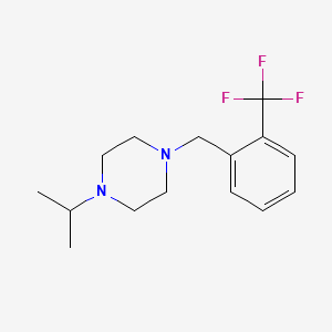 molecular formula C15H21F3N2 B5854754 1-isopropyl-4-[2-(trifluoromethyl)benzyl]piperazine 