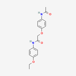 molecular formula C18H20N2O4 B5854761 2-[4-(acetylamino)phenoxy]-N-(4-ethoxyphenyl)acetamide 