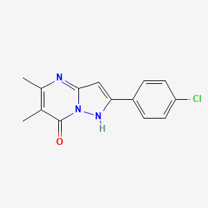 2-(4-chlorophenyl)-5,6-dimethylpyrazolo[1,5-a]pyrimidin-7-ol