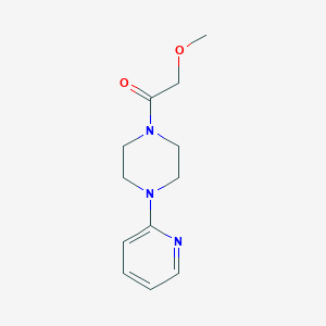 molecular formula C12H17N3O2 B5854807 1-(methoxyacetyl)-4-(2-pyridinyl)piperazine 