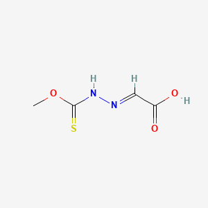 (2E)-[(Methoxycarbonothioyl)hydrazono]acetic acid