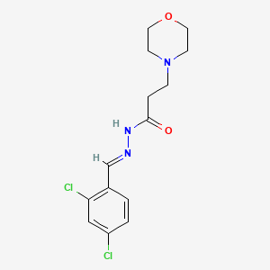 molecular formula C14H17Cl2N3O2 B5854832 N'-(2,4-dichlorobenzylidene)-3-(4-morpholinyl)propanohydrazide 