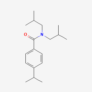 molecular formula C18H29NO B5854846 N,N-diisobutyl-4-isopropylbenzamide 