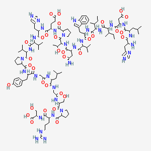 molecular formula C119H180N32O33 B585486 (D-Val22)-Big Endothelin-1 fragment (16-38) (human) CAS No. 158884-64-1