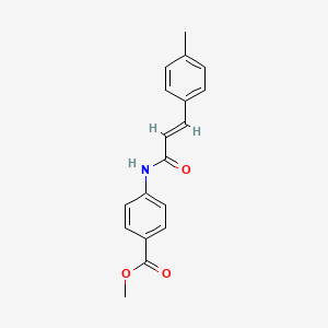 molecular formula C18H17NO3 B5854861 methyl 4-{[3-(4-methylphenyl)acryloyl]amino}benzoate 