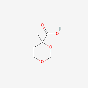 molecular formula C6H10O4 B585488 4-Methyl-1,3-dioxane-4-carboxylic acid CAS No. 159077-55-1